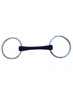 Mors Grands Anneaux droit caoutchouc souple Jump'in