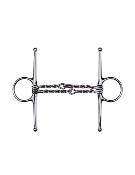 Mors à aiguille double embouchure torsadée FEELING