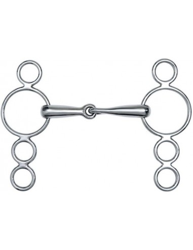 Mors réglable 4 anneaux plein FEELING