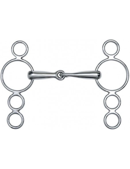Mors réglable 4 anneaux plein FEELING
