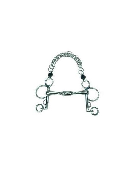 Mors Pelham inox double brisure LAMICELL