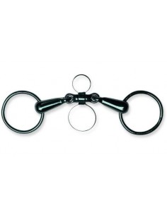 Mors 2 anneaux double brisure inox à palette LAMICELL