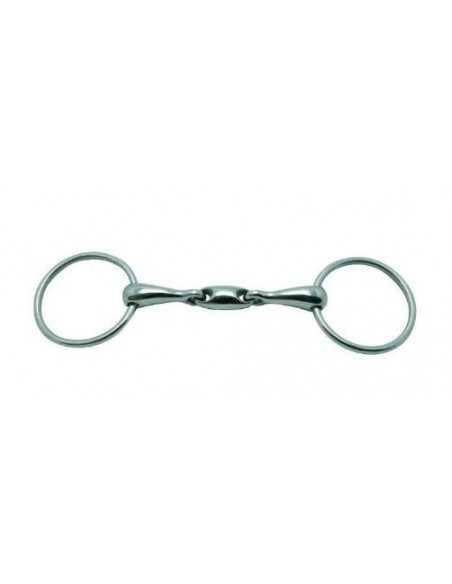 Mors 2 anneaux double brisure inox LAMICELL