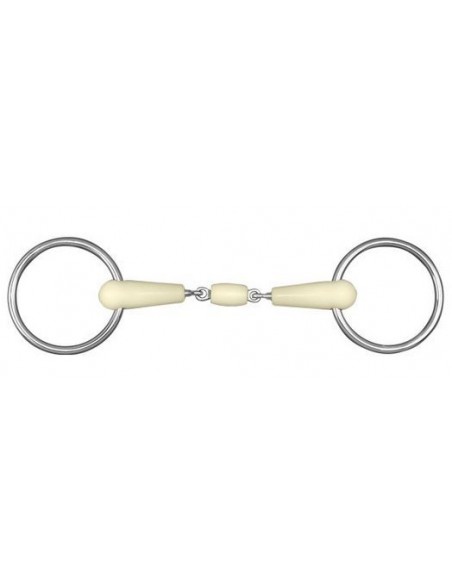 Mors double brisure à anneaux Happy Mouth HFI