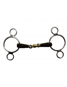 Mors Pessoa Cuir double brisure Cuivre Jump'in