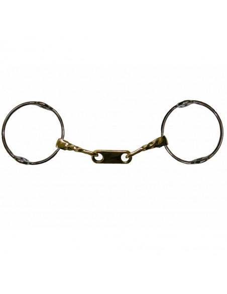 Mors releveur à palette Grand Anneaux torsadé Jump'in