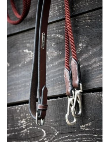 Rênes allemandes cuir/corde ONE Jump'in