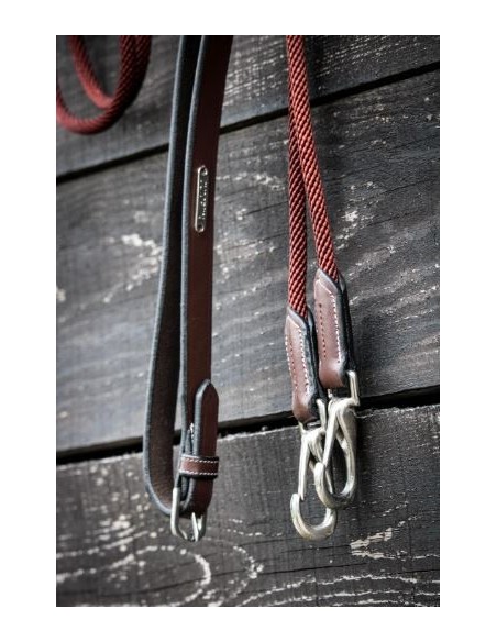 Rênes allemandes cuir/corde ONE Jump'in