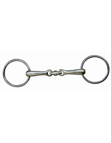 Mors doubles brisure anneaux inox HKM