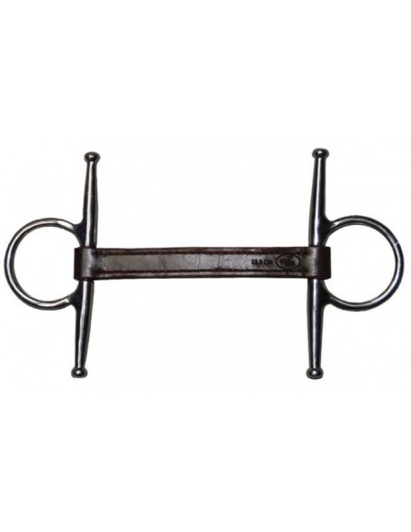 Mors en cuir à aiguilles droit