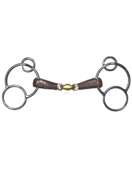 Mors Pessoa allemand double brisure recouvert de cuir Jump'In