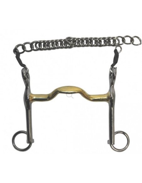 Mors de bride grandes branches à passage de langue Jump'In