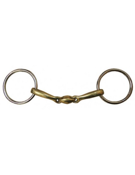 Mors de filet de bride double brisure Jump'In