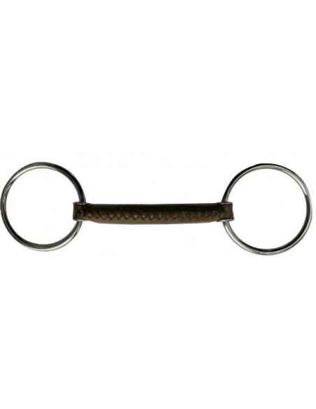 Mors deux anneaux cuir rond Jump'In