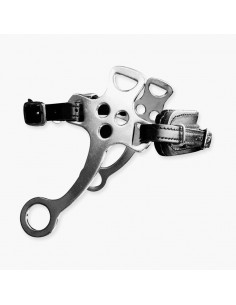 Hackamore en acier / cuir Metalab