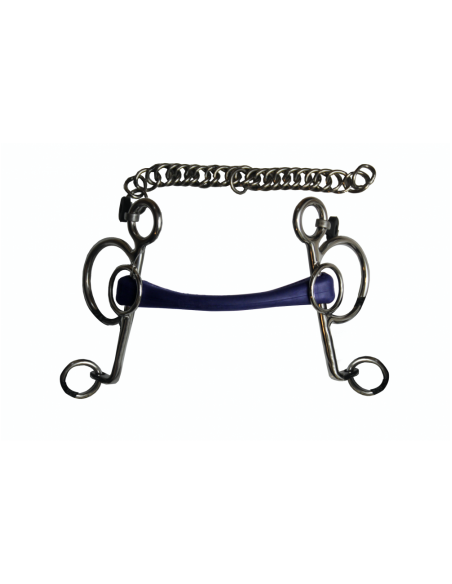 Mors Pelham droit souple Grande Branche Jump'in