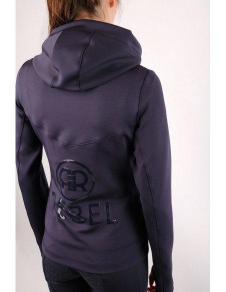 Sweat à Capuche Zippé Dame REBEL