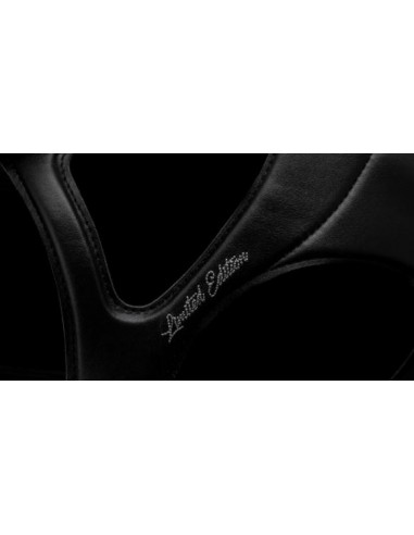 EDITION LIMITEE - Casque Premium Alcantara Top Cuir Matt Black 5 Swarovski Samshield