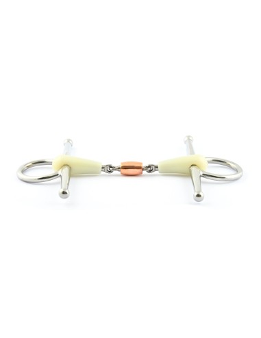 Mors aiguilles avec rouleau en cuivre Happy Mouth | Sellerie Sylvie Equitation