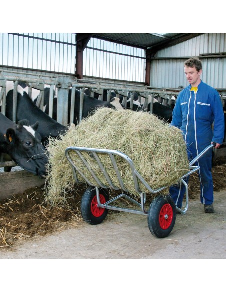 Brouette tubulaire 2 roues La Buvette | Sellerie Sylvie Equitation