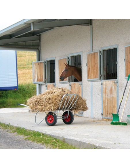 Brouette tubulaire 2 roues La Buvette | Sellerie Sylvie Equitation