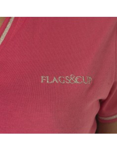 Polo Dame ROSA Flags&Cup rose 2