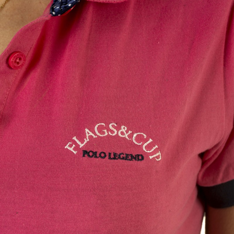 Polo Dame CATAMARCA Flags&Cup rose