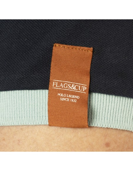 Polo Homme PICO Flags&Cup marine