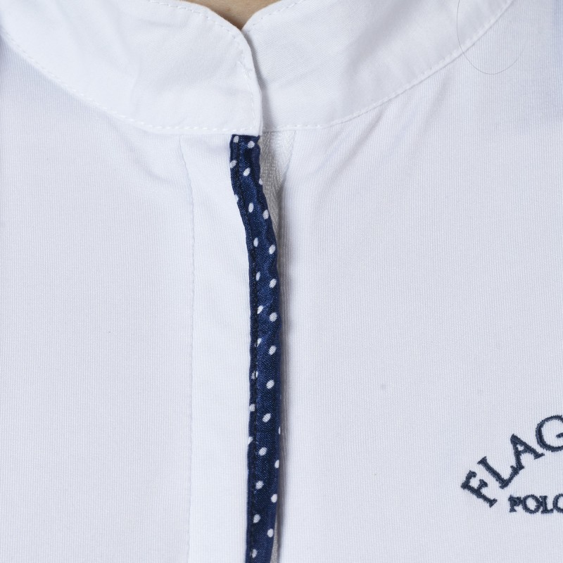 Polo de concours Dame CLORINDA Flags&Cup blanc