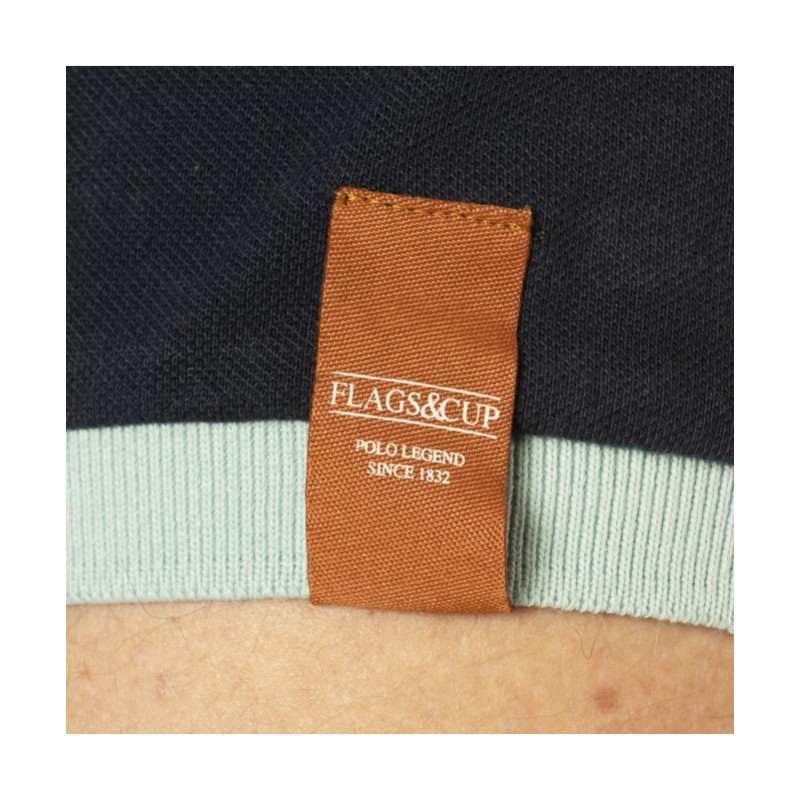 Polo Junior PICO Flags&Cup marine