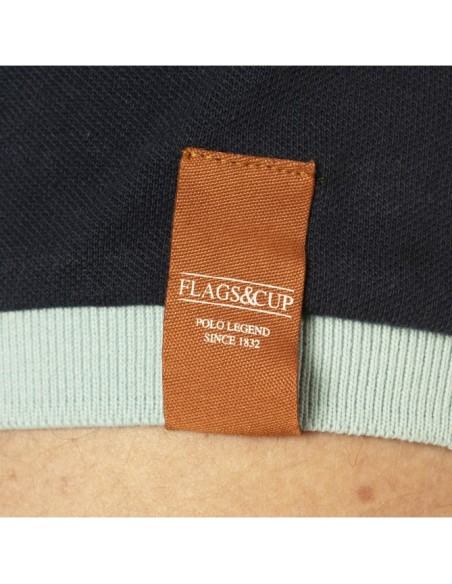 Polo Junior PICO Flags&Cup marine