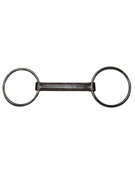 Mors CUIR PLAT grands anneaux Jumpin