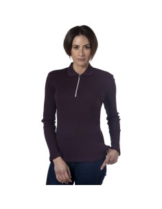 Polo manches longues TOLSONA Flags&Cup - mûre