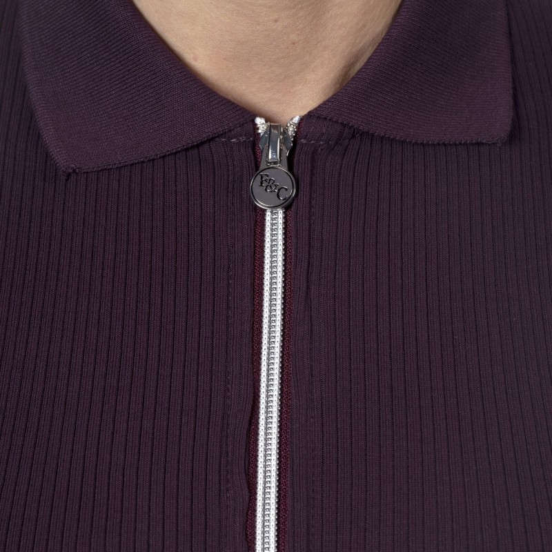 Polo manches longues TOLSONA Flags&Cup - mûre