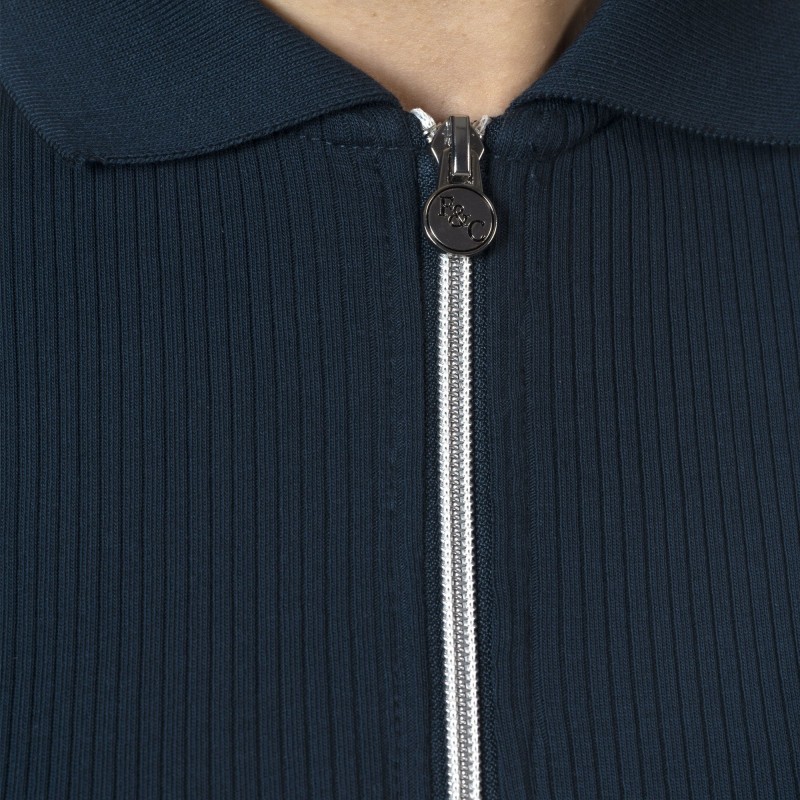 Polo manches longues TOLSONA Flags&Cup - marine