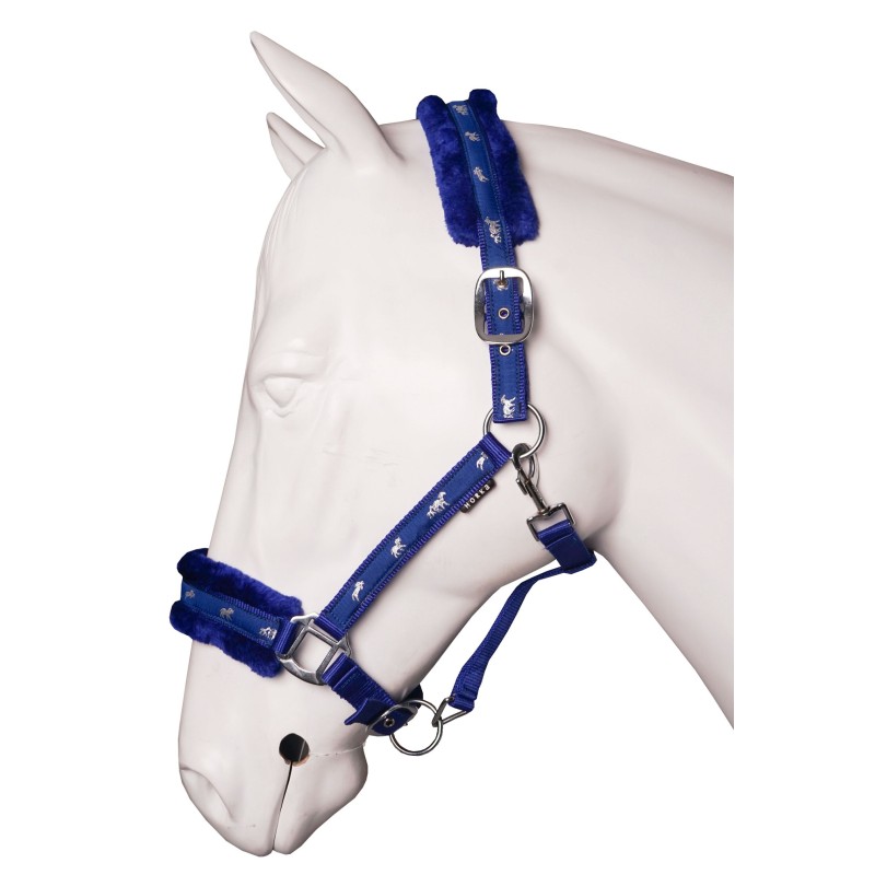 Licol PLUSH Horka - bleu roi