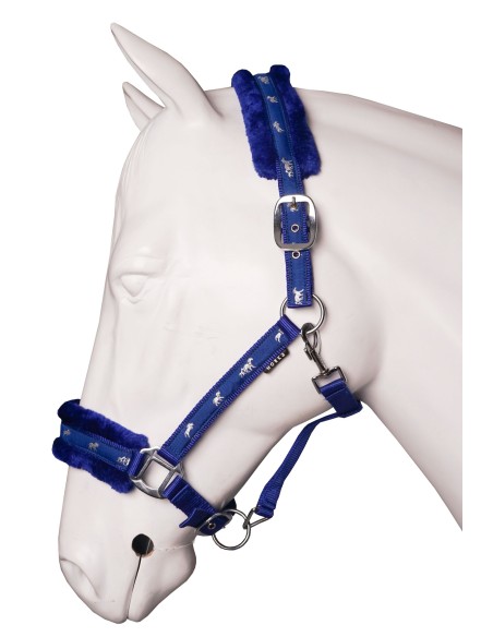 Licol PLUSH Horka - bleu roi