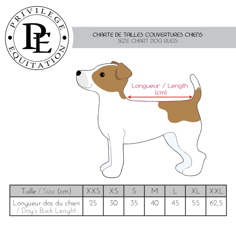 Couverture imperméable et polaire pour chien