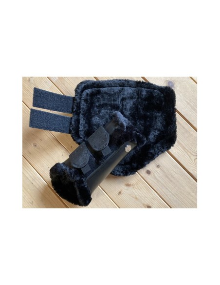 Guêtres Para fermées noires intérieur mouton