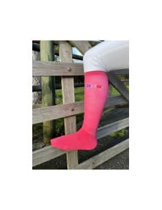 Chaussettes d'équitation LYCRA Jump'in - marine 2