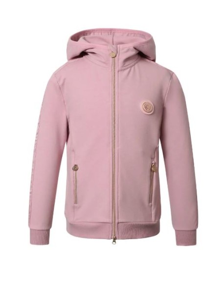 Veste à capuche enfant COVALLIERO -rose - face