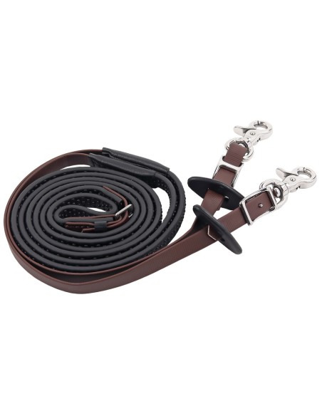 Rênes d'endurance R-GRIP Zilco - marron