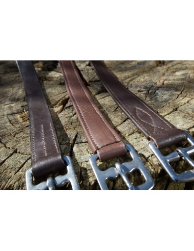 Etrivières SOFT en cuir doublé HFI | Sellerie Sylvie Equitation