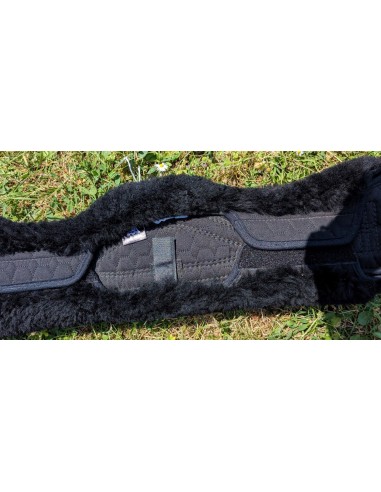 Sangle courte asymétrique passage sanglons en cuir Mattes