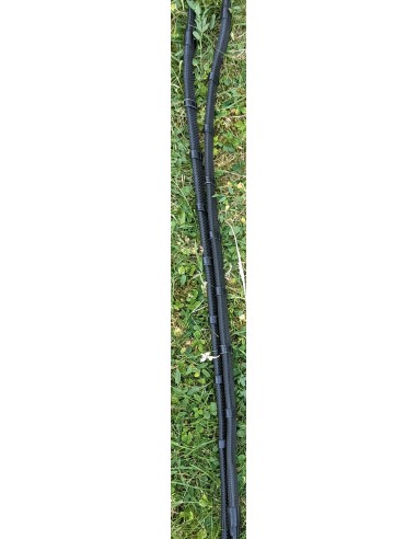 Rênes caoutchouc avec arrêtoirs cuir Cavaletti