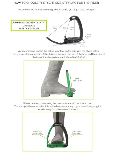 Etriers de sécurité Venice Dressage Sloped Tech Stirrups