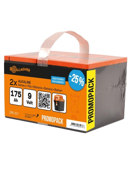 Paquet DUO Pile (9V, 175Ah) Gallagher