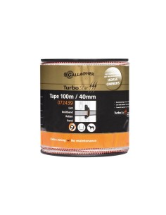 Ruban TurboStar 40mm Super Blanc/ Super Marron Gallagher