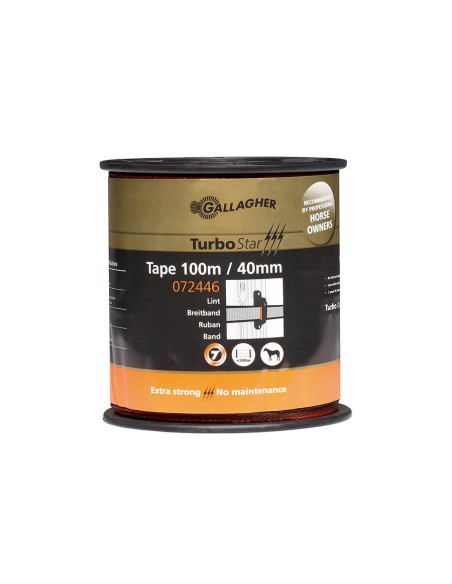Ruban TurboStar 40mm Super Blanc/ Super Marron Gallagher