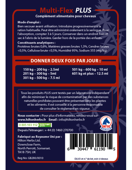 Anti-inflamatoire Multi-Flex plus Hilton Herbs